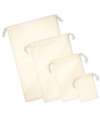 W266 Westford Mill Organic Premium Cotton Stuff Bag Natural colour image